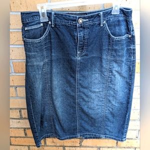 Distressed Denim Skirt Cato's 10
